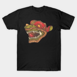 Dragon Dog (Red, Green and Gold) T-Shirt